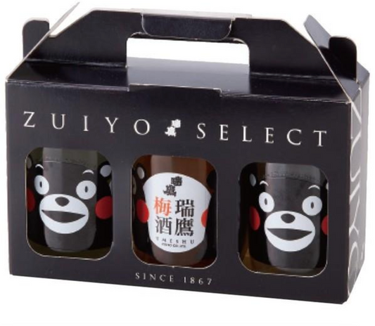 【熊本県産酒】【瑞鷹】くまモンカップセット 180ml 3本