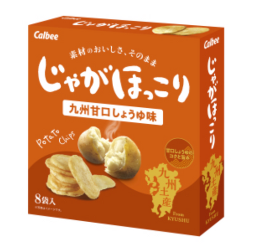 【くまもと銀彩庵】カルビーじゃがほっこり 九州甘口しょうゆ 8個入り