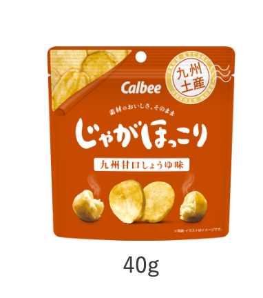 【くまもと銀彩庵】カルビーじゃがほっこり　九州甘口しょうゆ　４０g